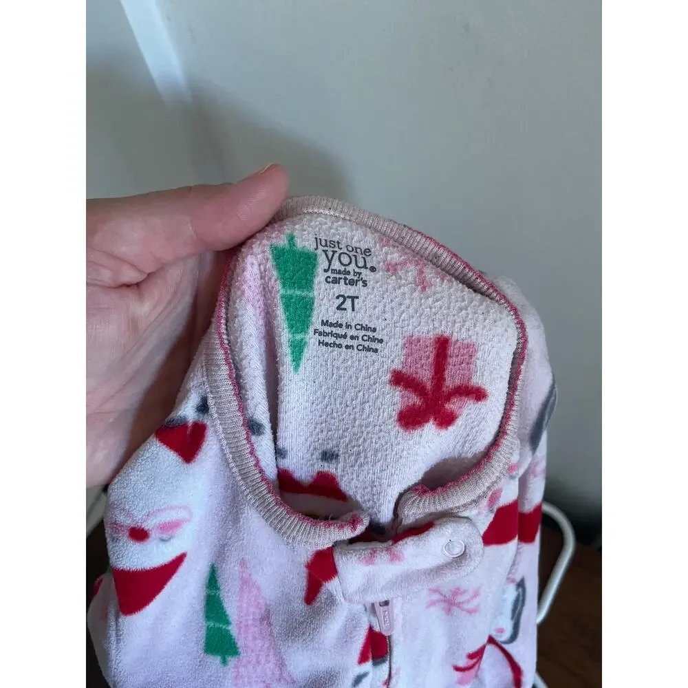 2t Fleece footie pajamas
